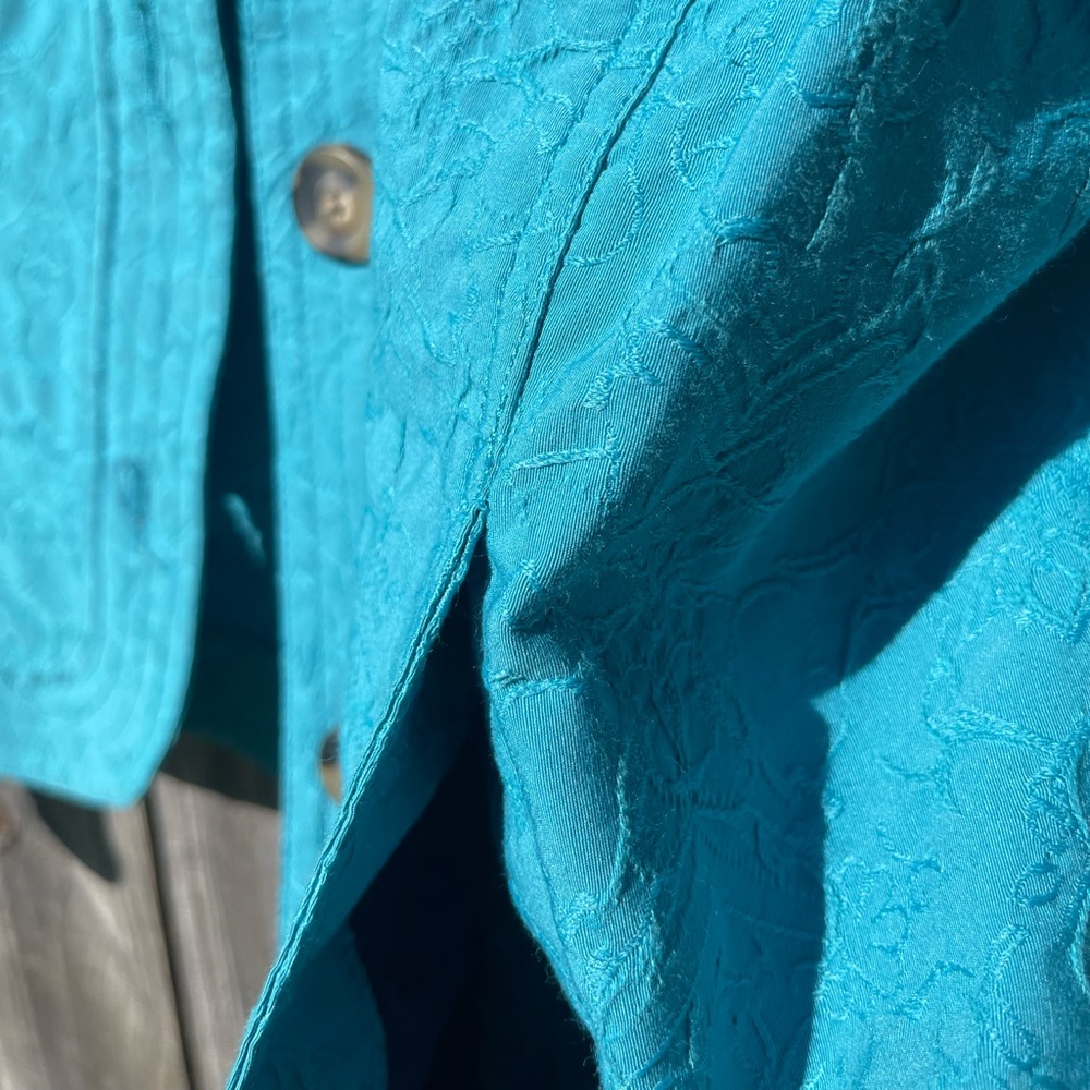 Coldwater Creek Women's Teal Jacket Size 14P - Picture 13 of 13